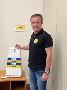 Luigi Rotunno, presidente do PSDB Porto Seguro, votando na Convenção PSDB-BA